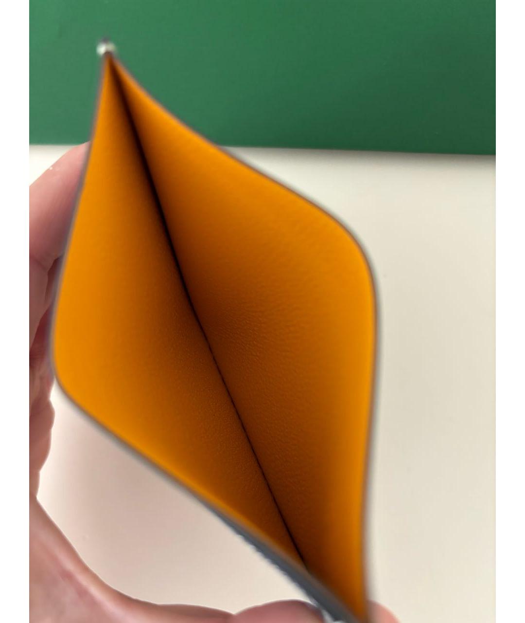 GOYARD Серый кожаный кардхолдер, фото 6