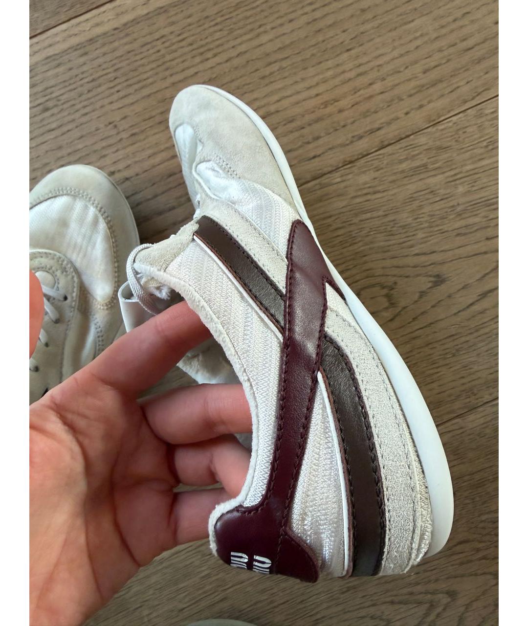 MIU MIU Белые кроссовки, фото 5