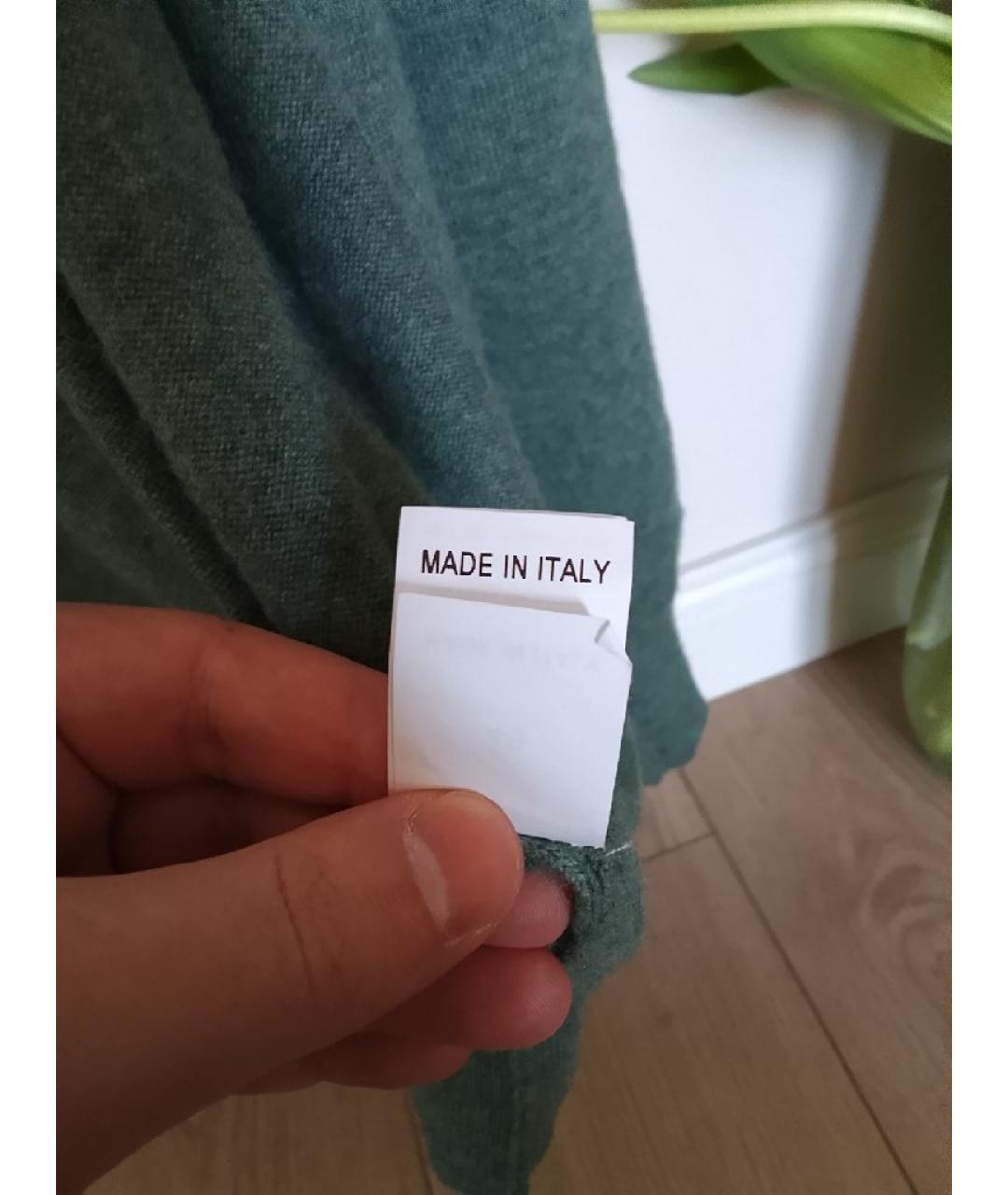BRUNELLO CUCINELLI Зеленый кашемировый кардиган, фото 7