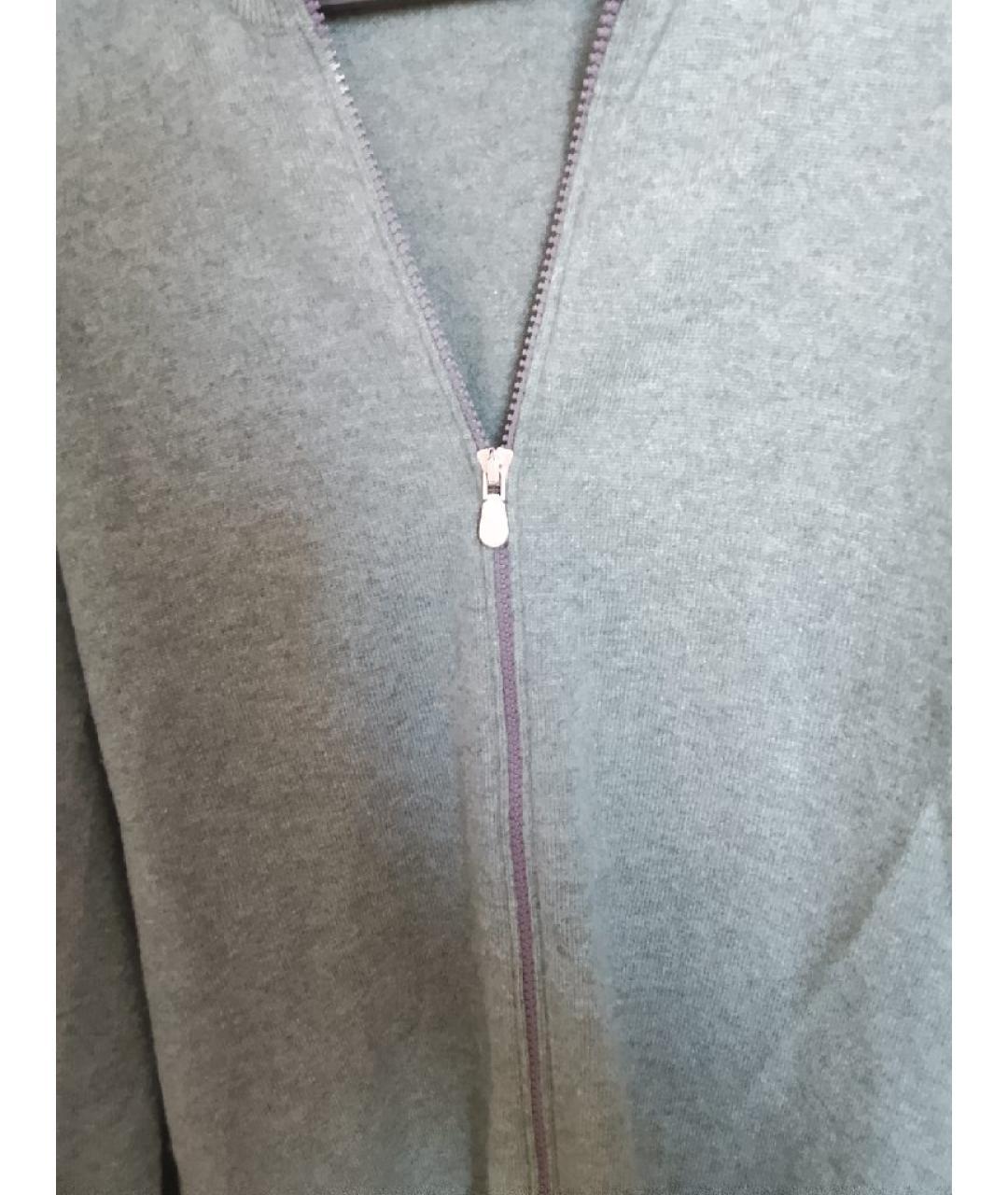 BRUNELLO CUCINELLI Зеленый кашемировый кардиган, фото 4