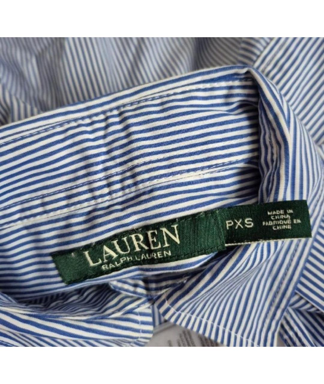 RALPH LAUREN Голубая хлопковая рубашка, фото 3