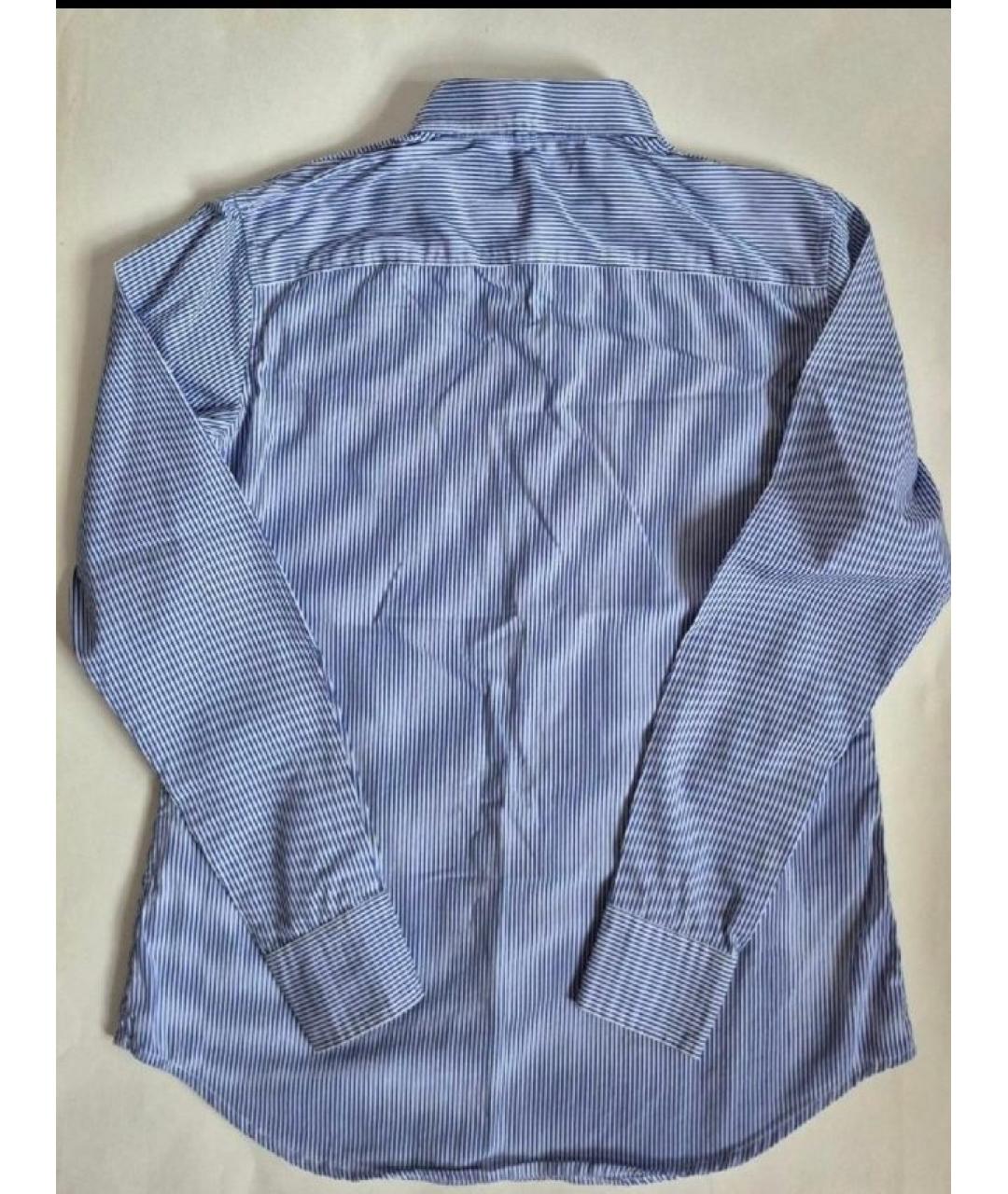 RALPH LAUREN Голубая хлопковая рубашка, фото 4