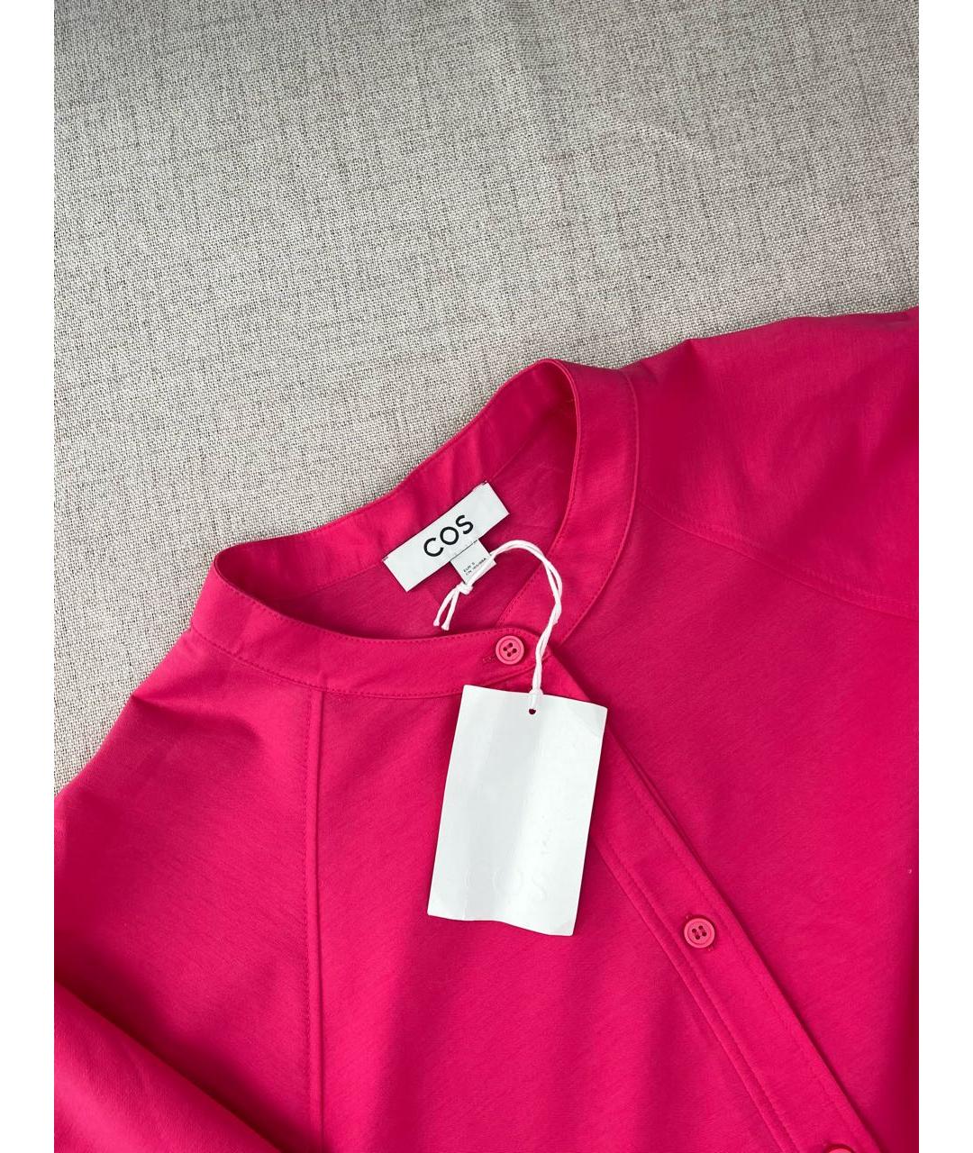 COS Фуксия хлопко-эластановое платье, фото 2