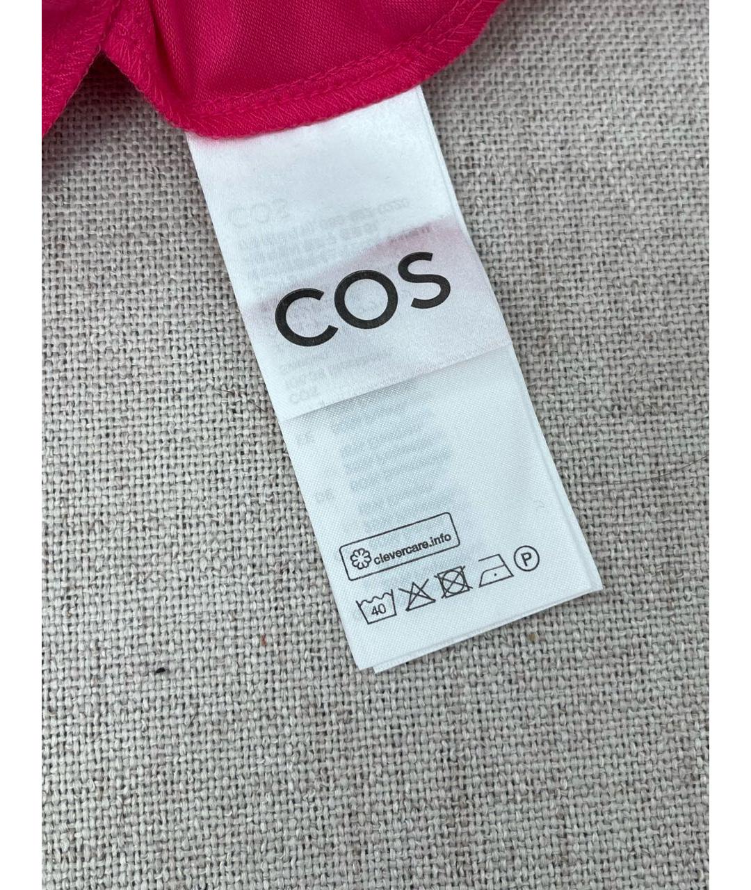 COS Фуксия хлопко-эластановое платье, фото 5