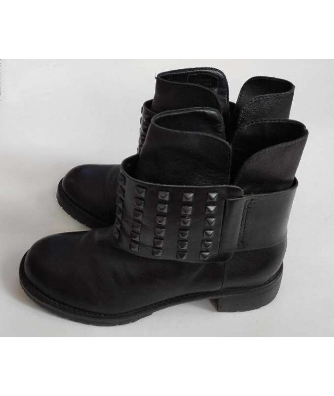 DKNY Черные кожаные ботинки, фото 3