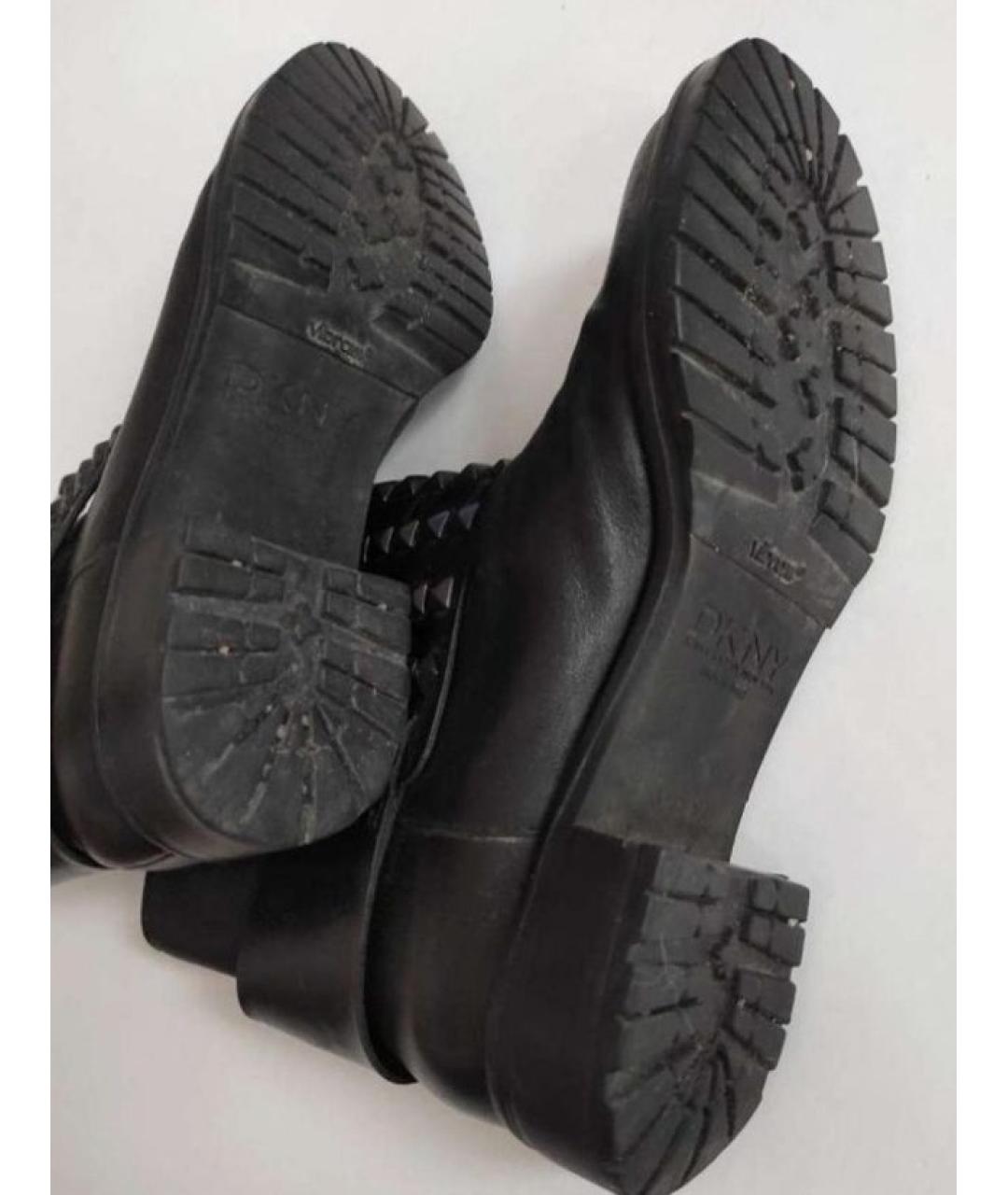 DKNY Черные кожаные ботинки, фото 4