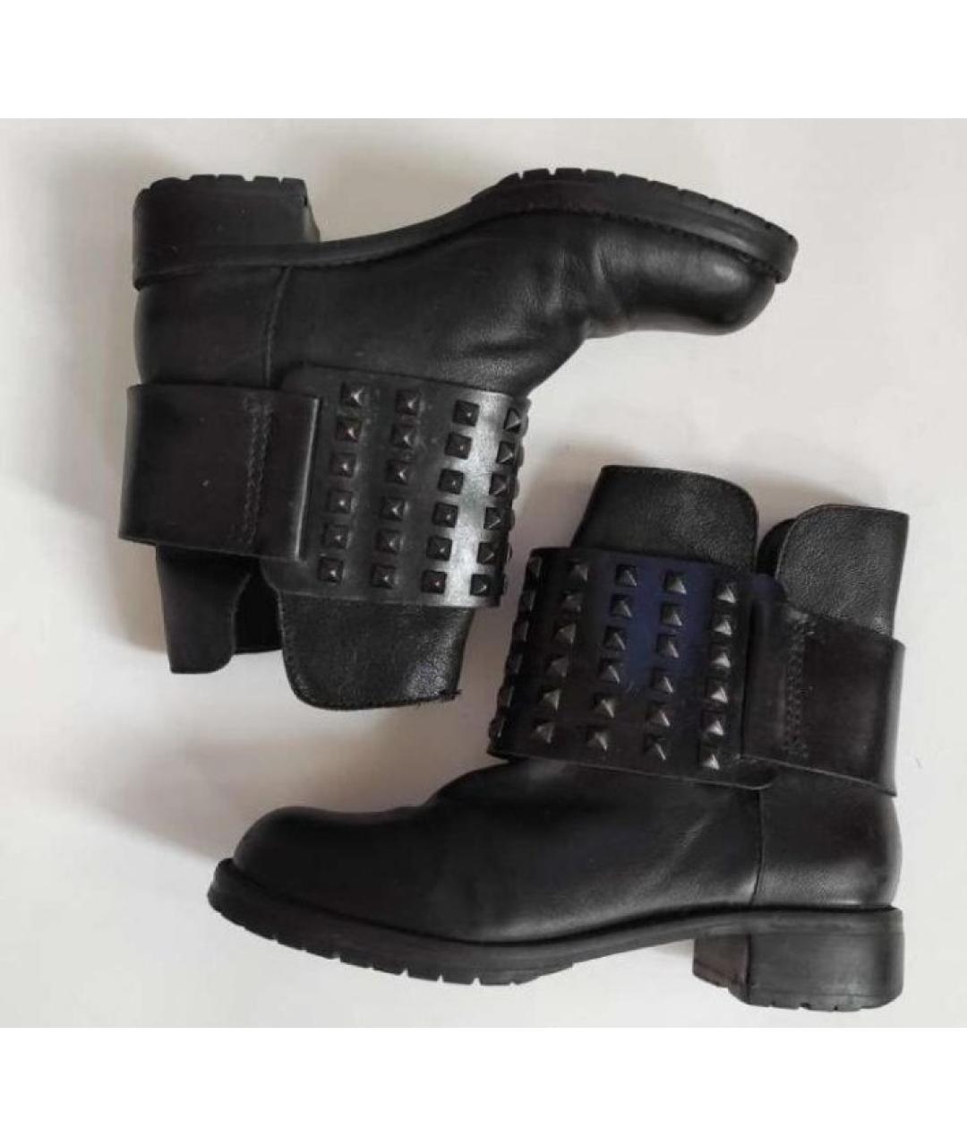 DKNY Черные кожаные ботинки, фото 8