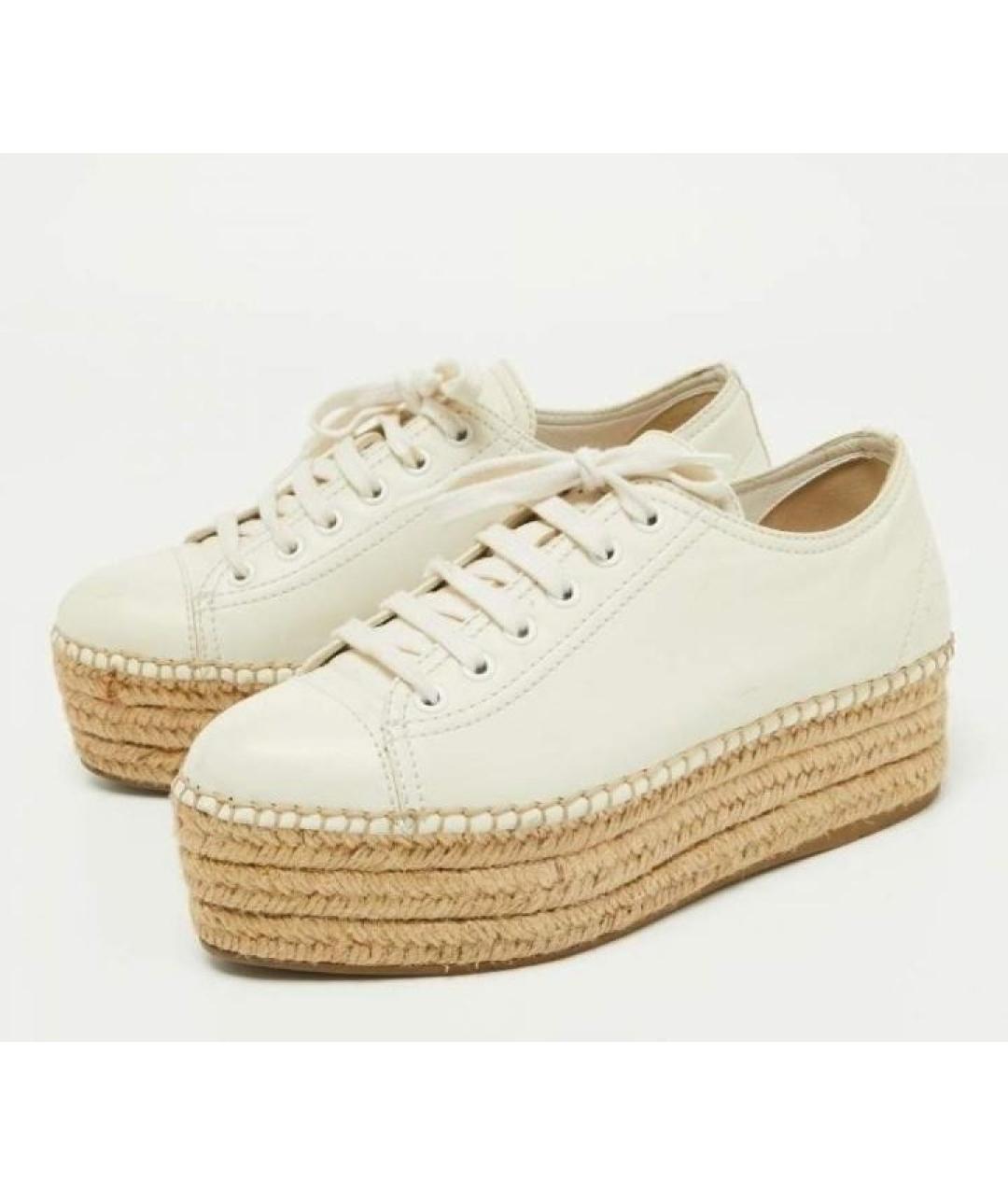 MIU MIU Кожаные эспадрильи, фото 2