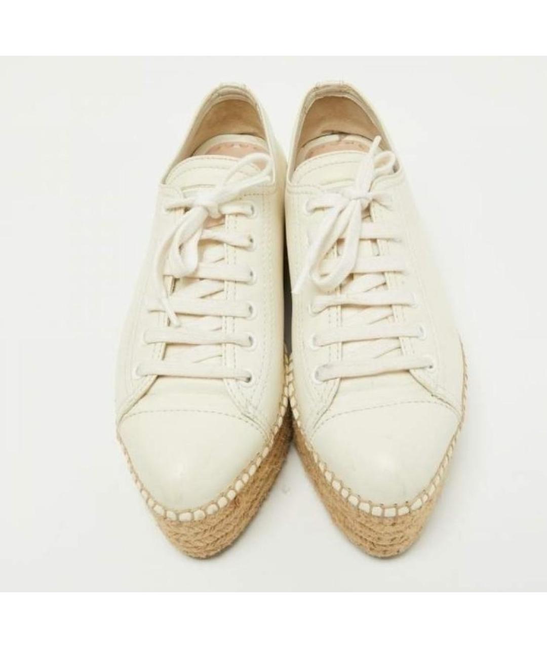 MIU MIU Кожаные эспадрильи, фото 4