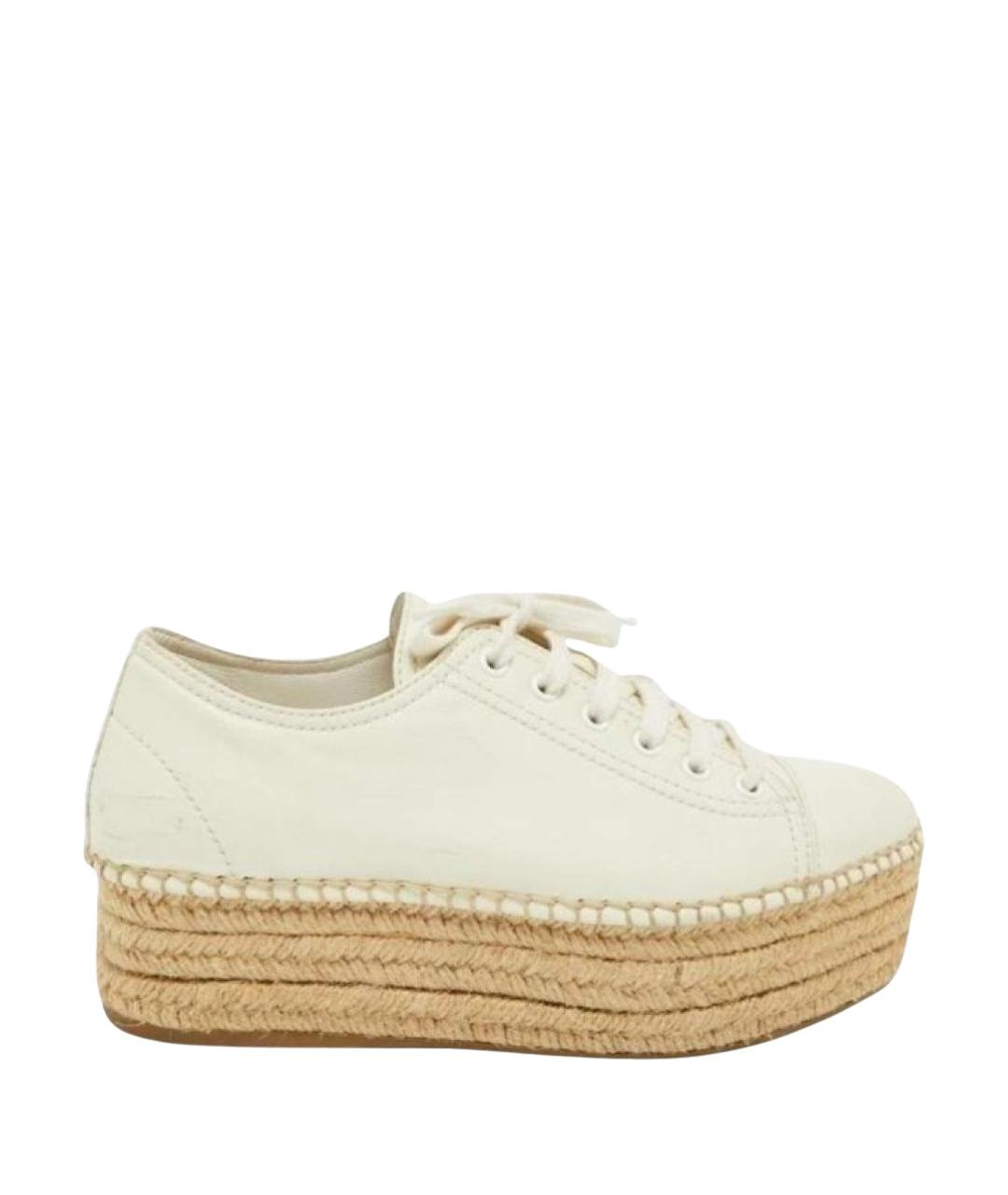 MIU MIU Кожаные эспадрильи, фото 1