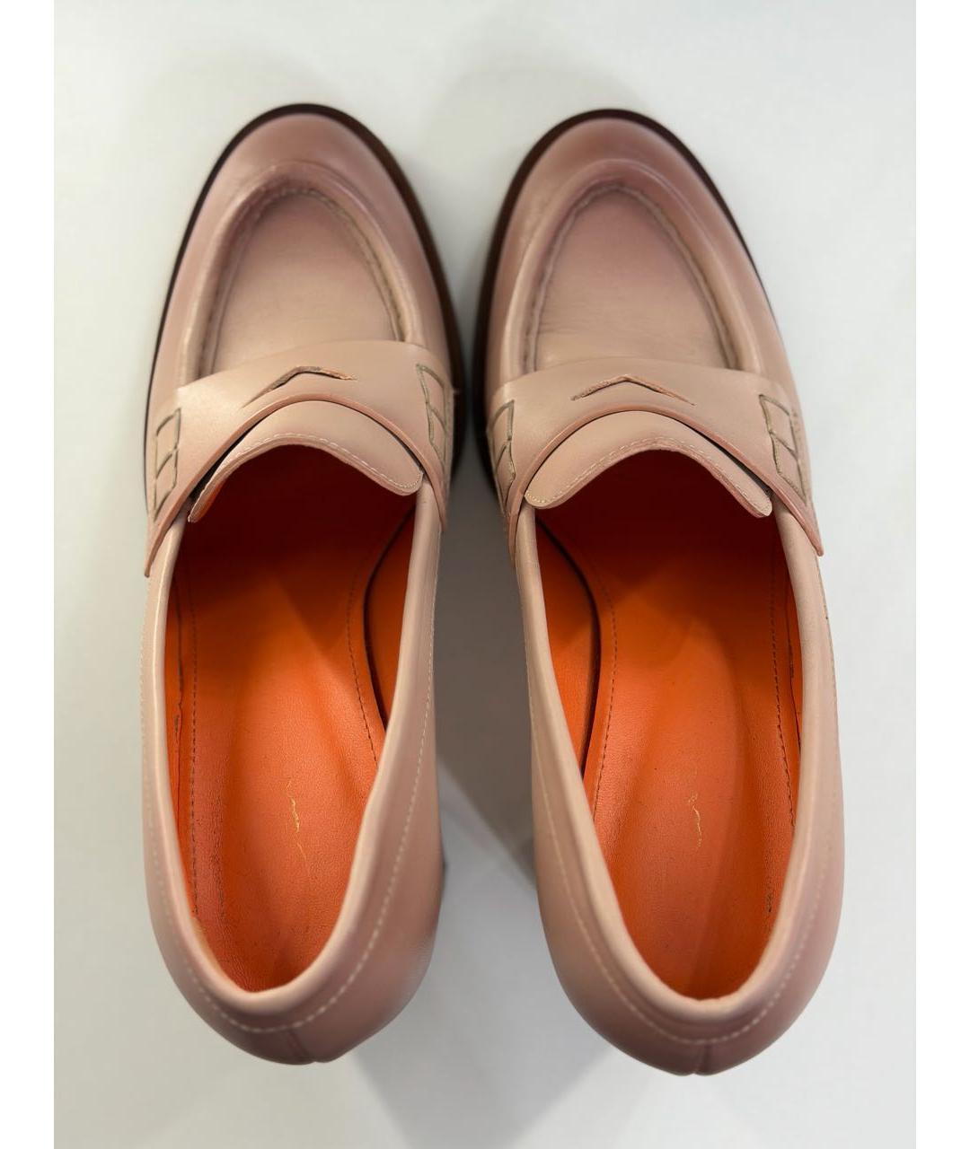 SANTONI Розовые кожаные туфли, фото 3