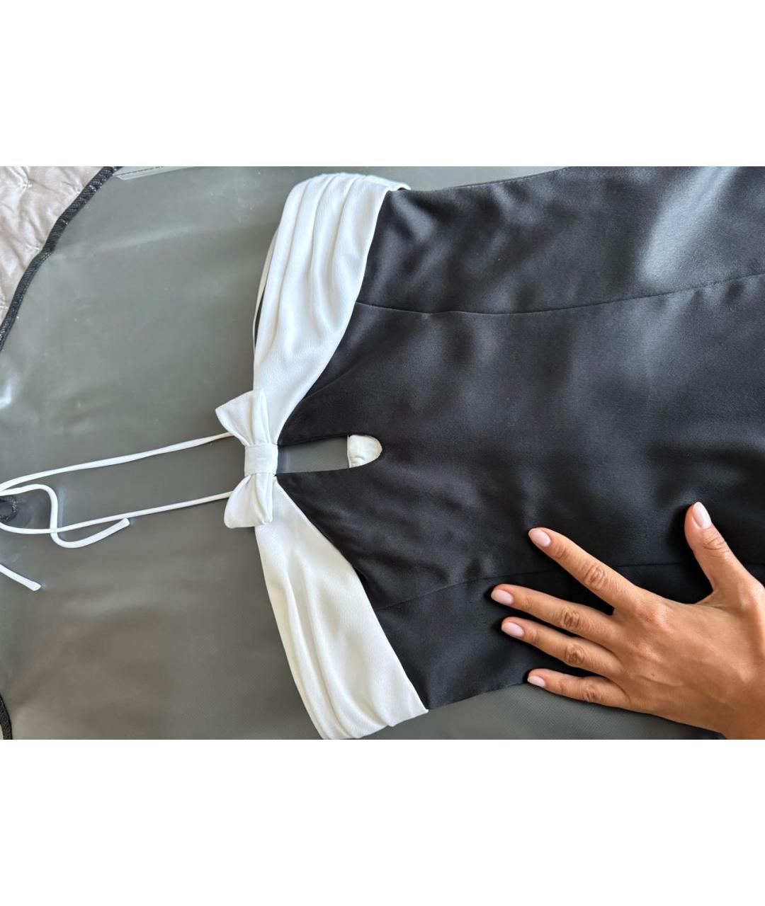 RASARIO Черное атласное вечернее платье, фото 4