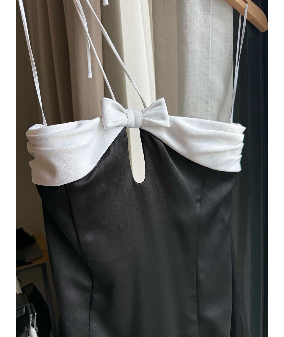 RASARIO Черное атласное вечернее платье, фото 7