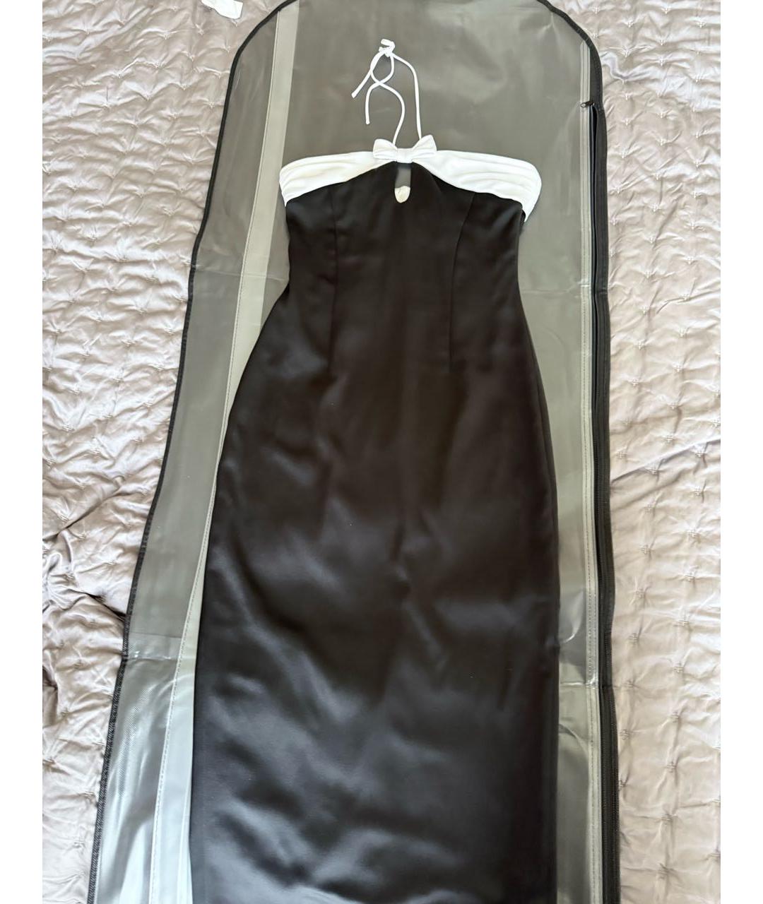 RASARIO Черное атласное вечернее платье, фото 6