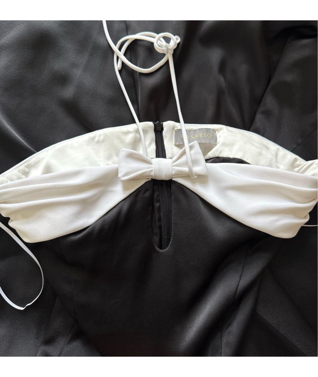 RASARIO Черное атласное вечернее платье, фото 3