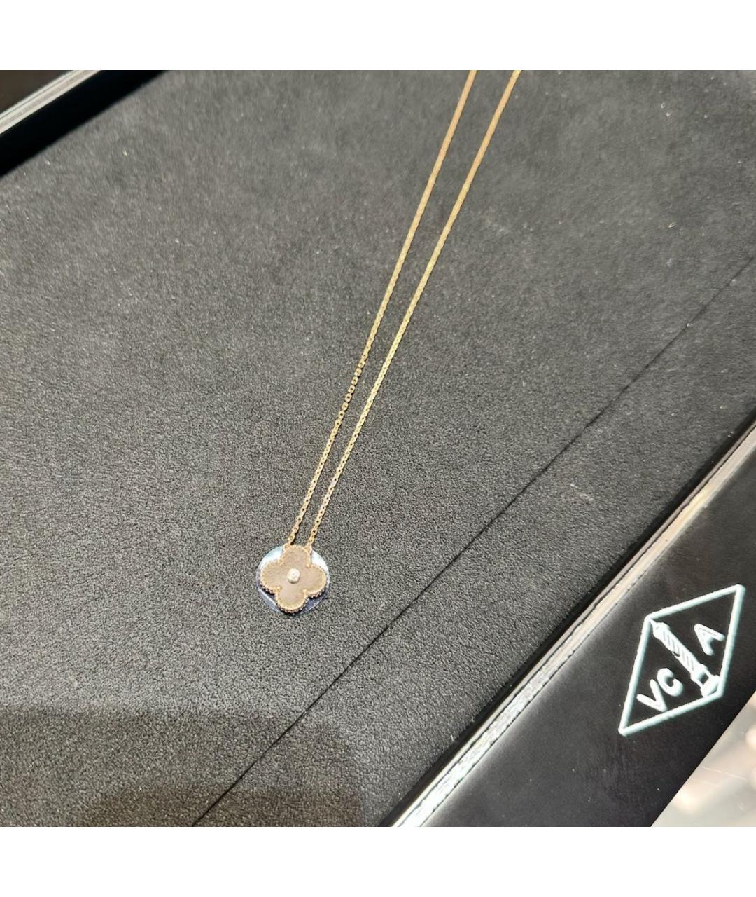 VAN CLEEF & ARPELS Серое колье из розового золота, фото 7