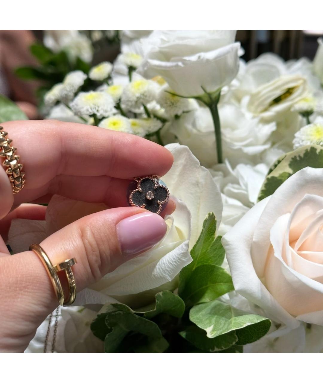 VAN CLEEF & ARPELS Серое колье из розового золота, фото 3