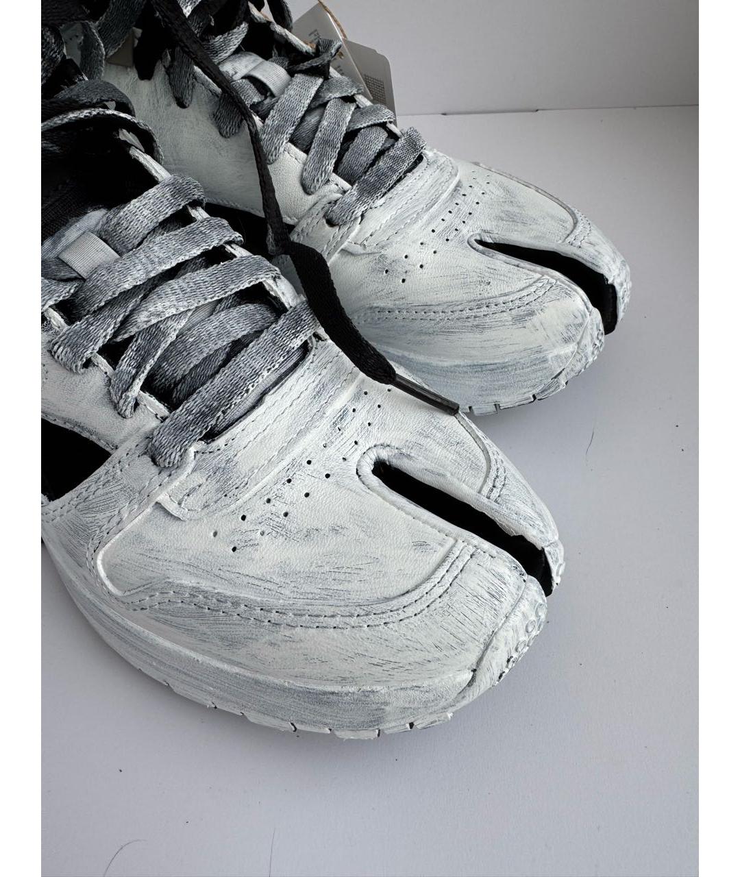 MAISON MARGIELA Белые кожаные кроссовки, фото 5