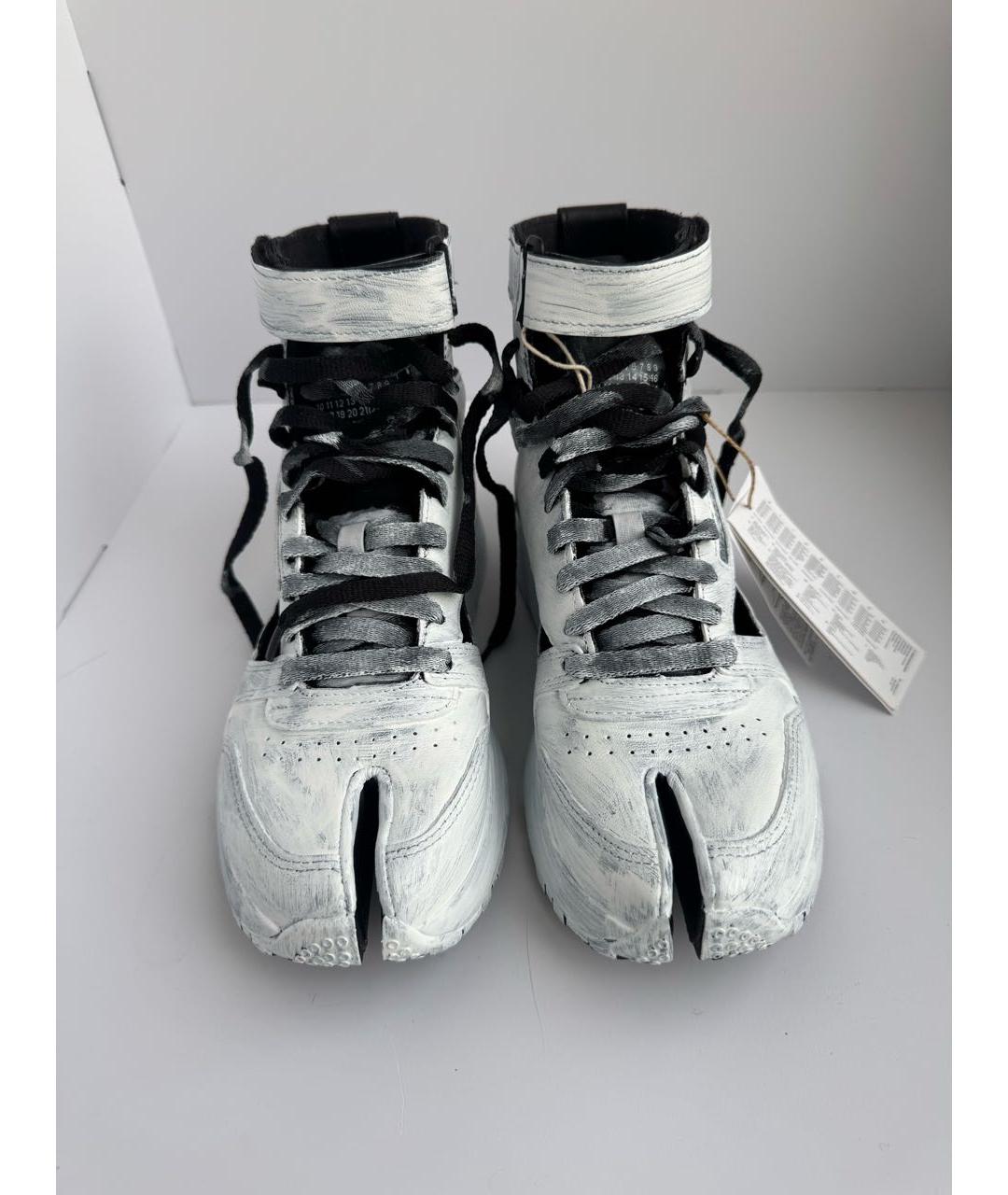 MAISON MARGIELA Белые кожаные кроссовки, фото 2