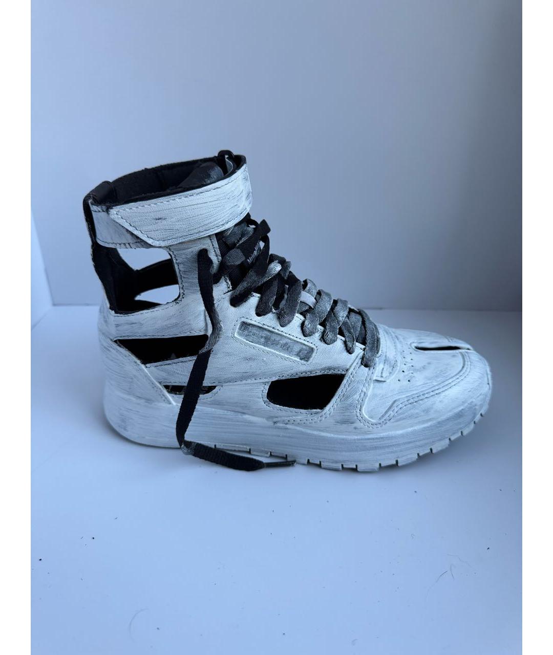 MAISON MARGIELA Белые кожаные кроссовки, фото 7