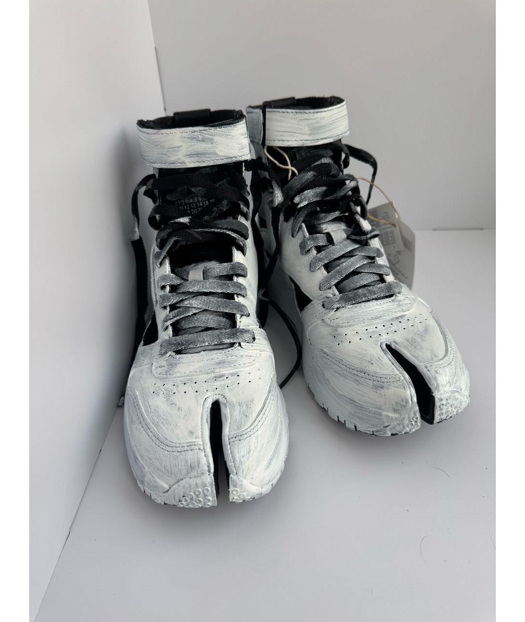 MAISON MARGIELA Белые кожаные кроссовки, фото 3