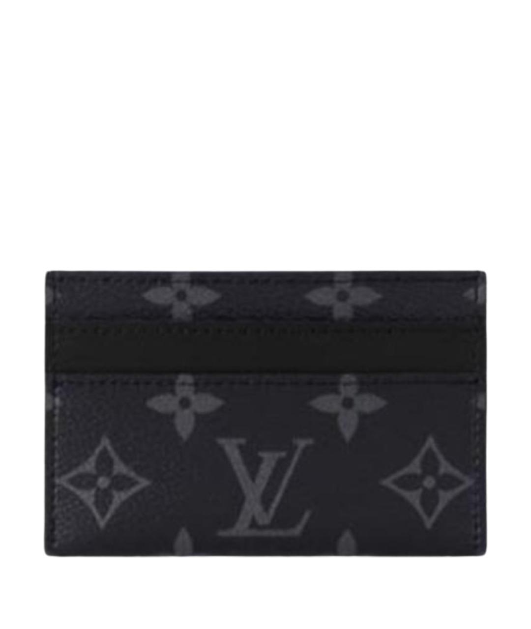 LOUIS VUITTON Антрацитовый кардхолдер, фото 1