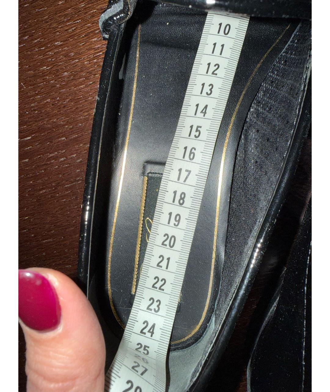 GUCCI Черные лоферы из лакированной кожи, фото 6