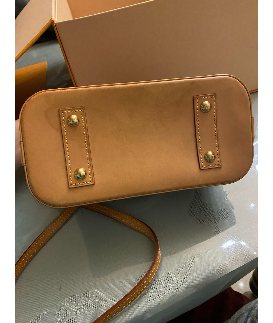 LOUIS VUITTON Коричневая сумка с короткими ручками, фото 5