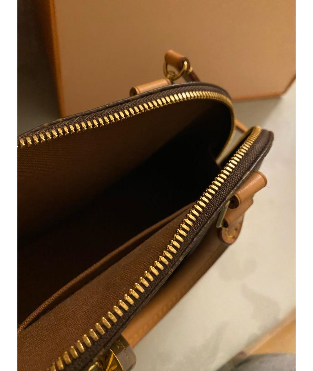 LOUIS VUITTON Коричневая сумка с короткими ручками, фото 4