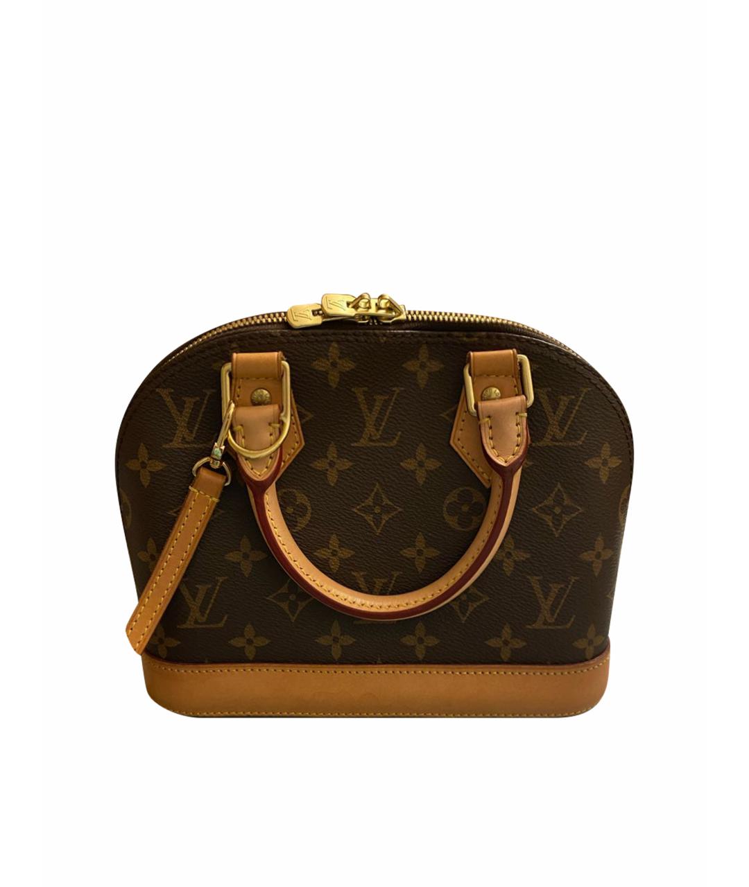 LOUIS VUITTON Коричневая сумка с короткими ручками, фото 1