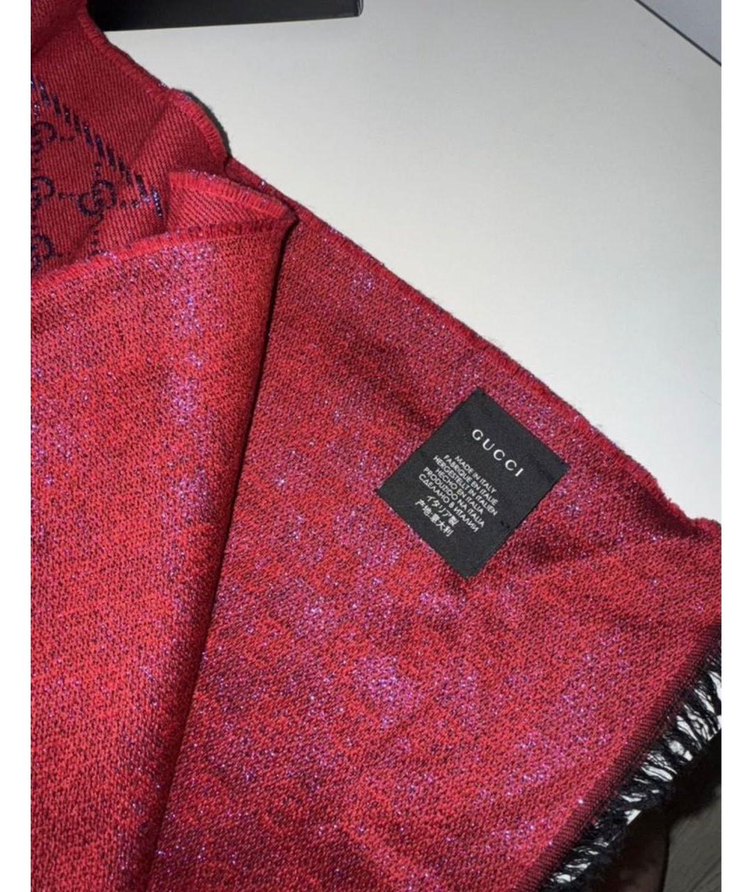 GUCCI Мульти шерстяной шарф, фото 4