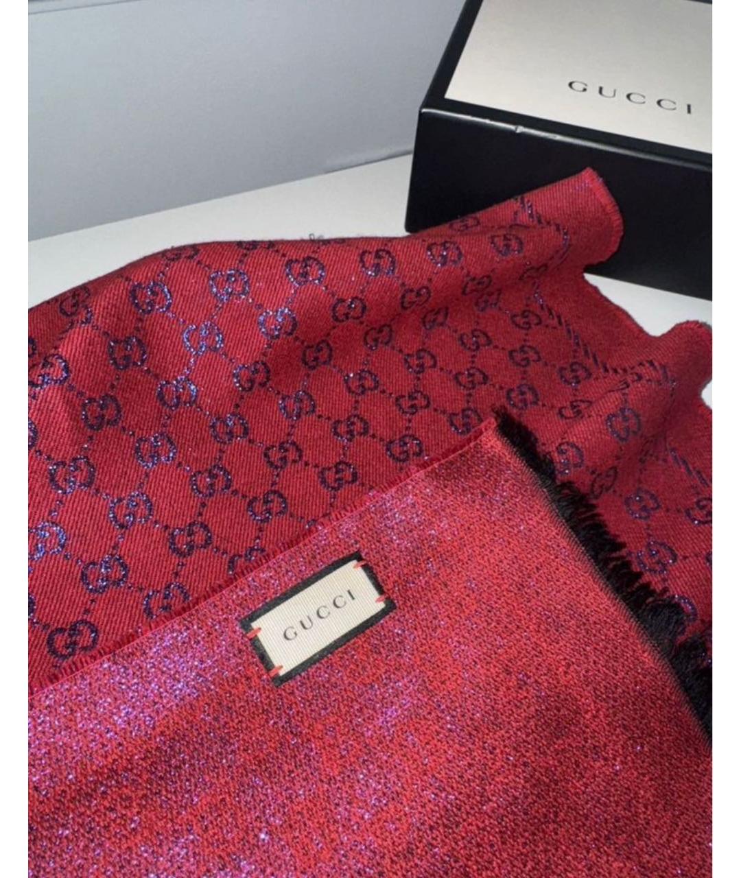 GUCCI Мульти шерстяной шарф, фото 3