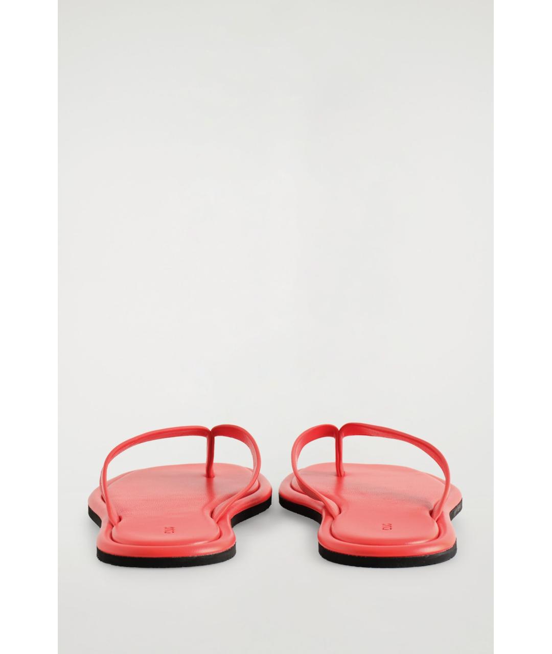 COS Красные кожаные босоножки, фото 3