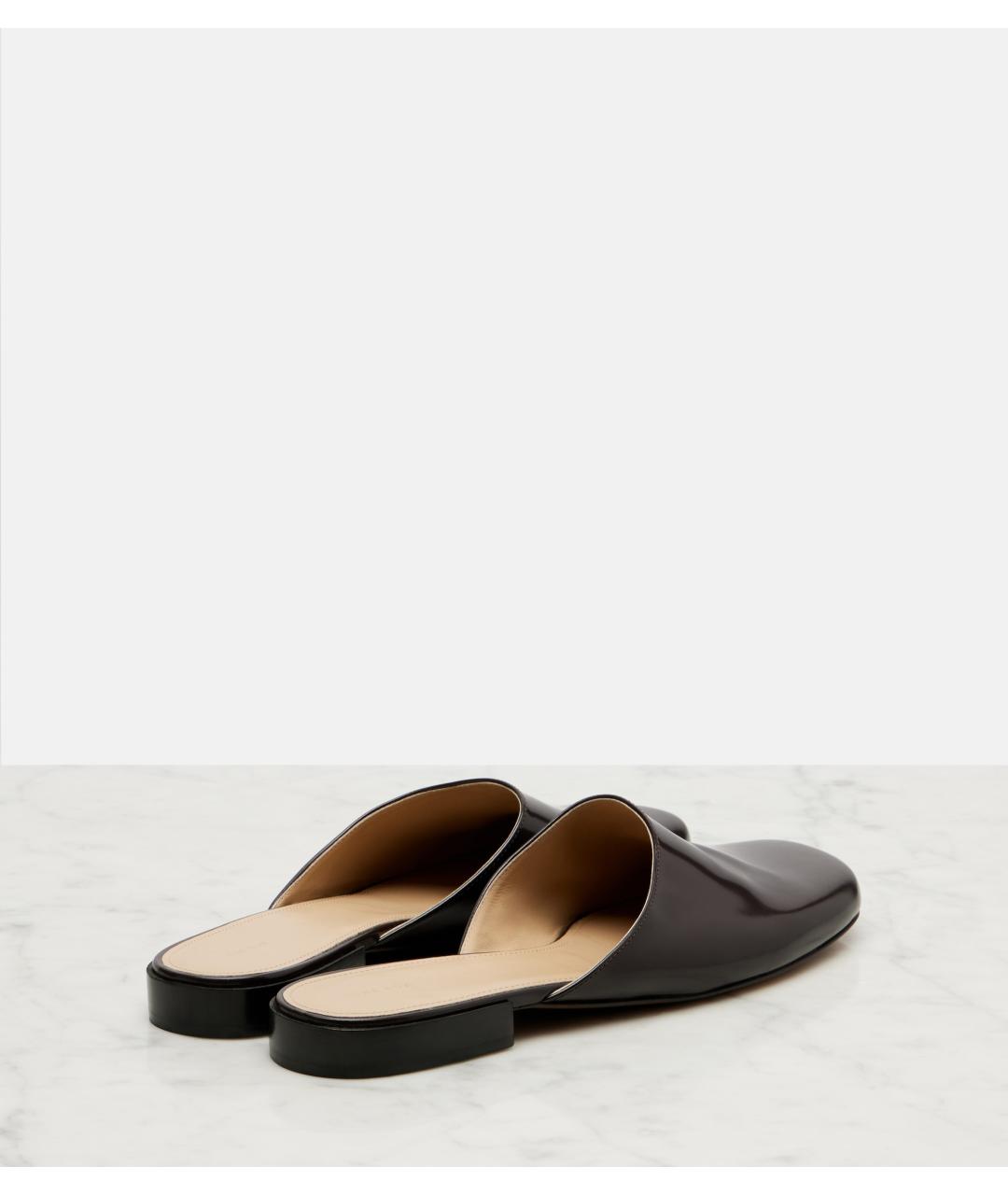 THE ROW Коричневые кожаные мюли, фото 7