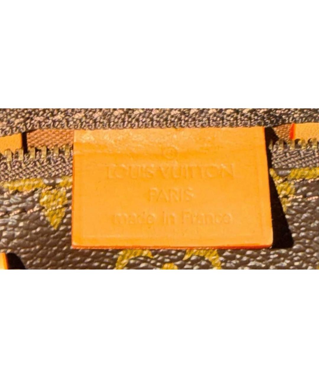 LOUIS VUITTON Коричневая кожаная сумка через плечо, фото 5