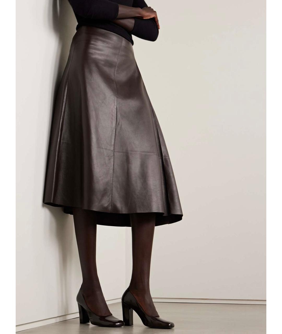 THE ROW Коричневые кожаные туфли, фото 2