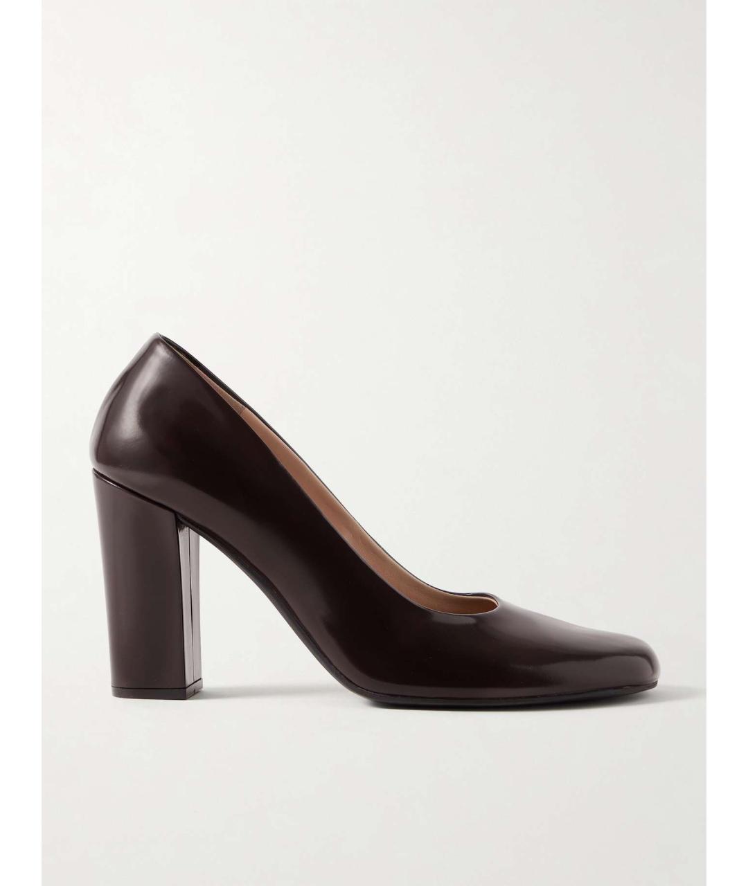 THE ROW Коричневые кожаные туфли, фото 6