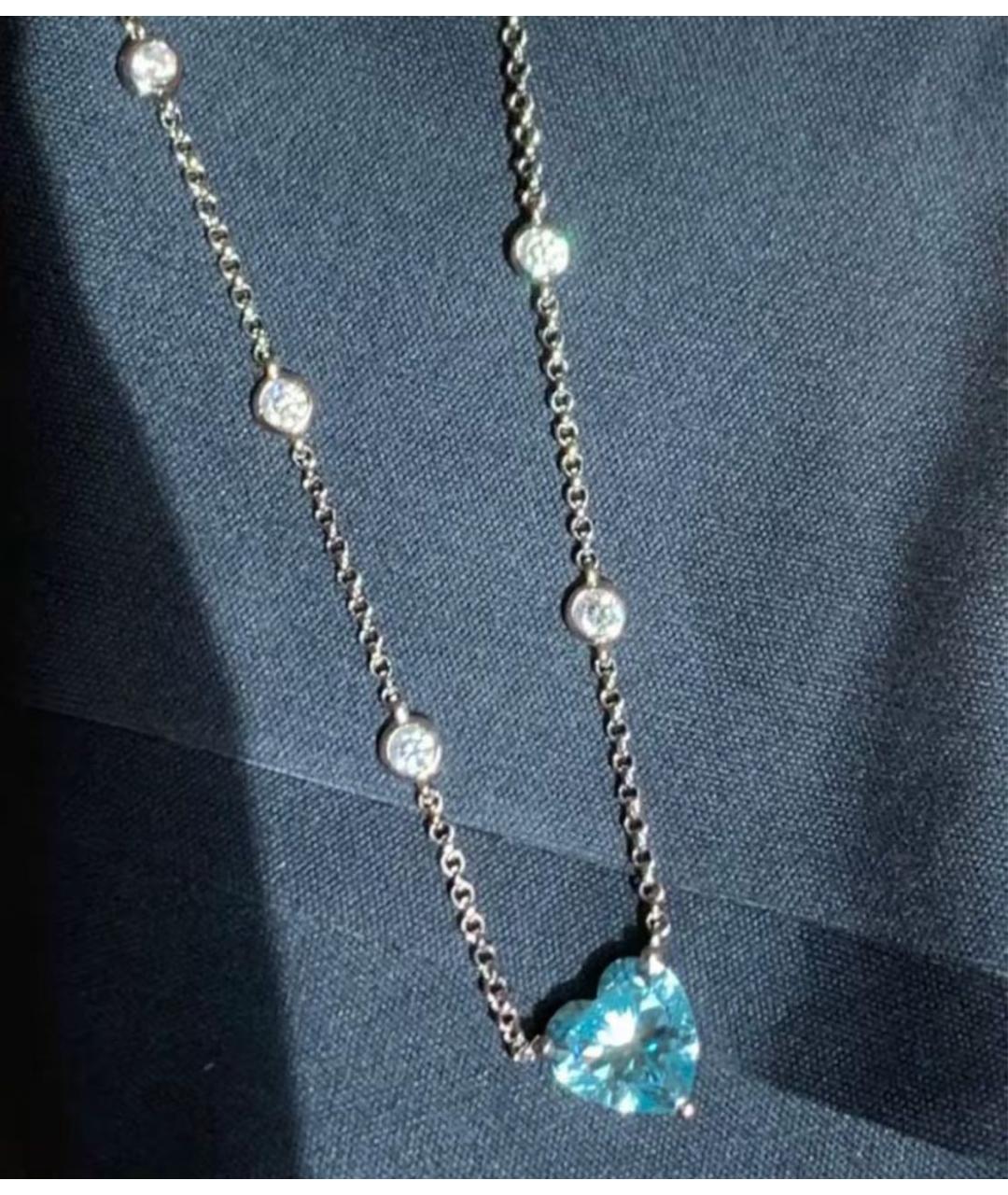 APM Monaco Голубая серебряная подвеска, фото 6