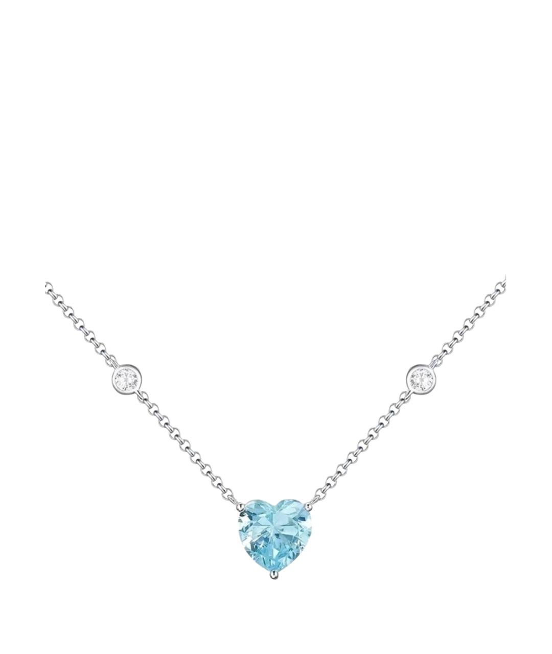 APM Monaco Голубая серебряная подвеска, фото 1