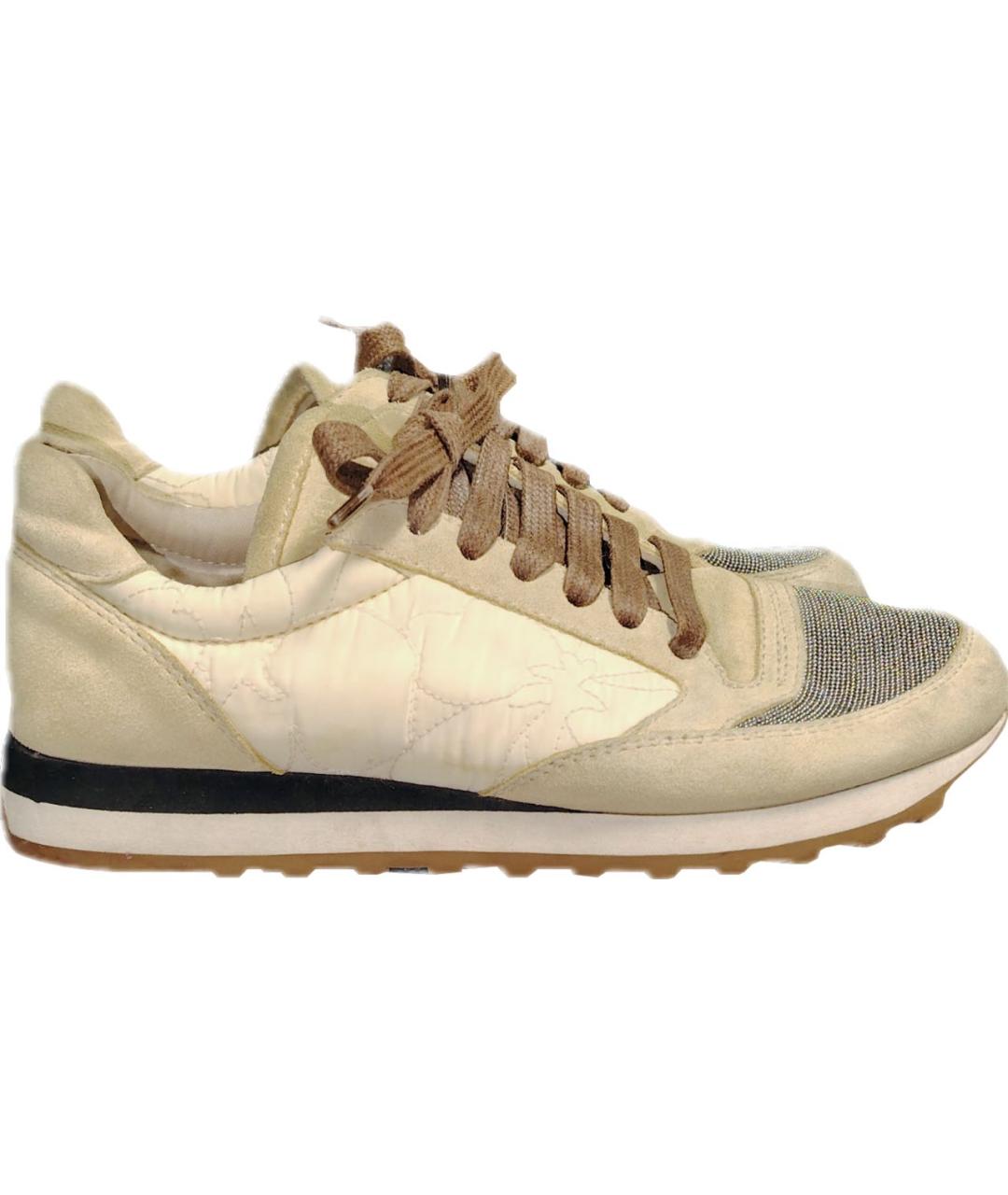BRUNELLO CUCINELLI Бежевые кроссовки, фото 5