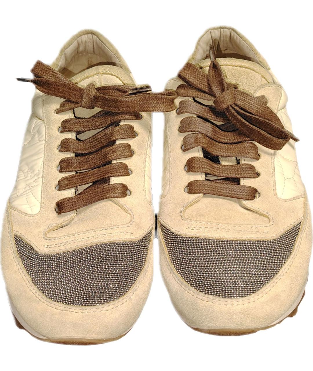 BRUNELLO CUCINELLI Бежевые кроссовки, фото 2