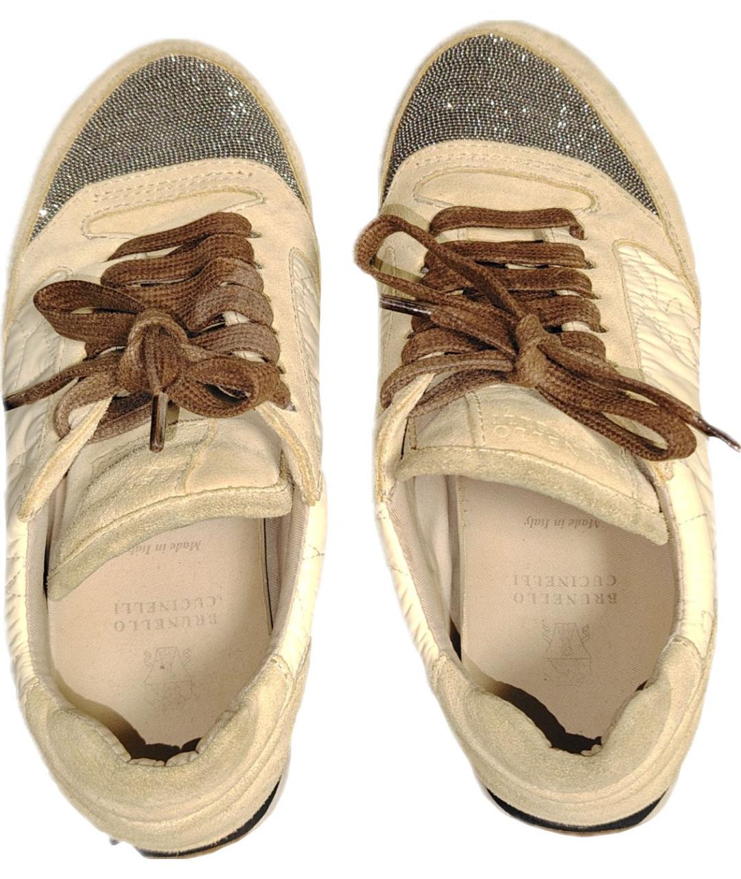 BRUNELLO CUCINELLI Бежевые кроссовки, фото 3