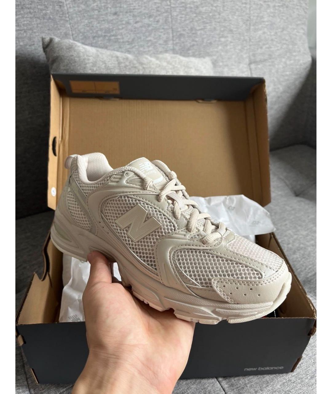 NEW BALANCE Бежевые текстильные кроссовки, фото 4