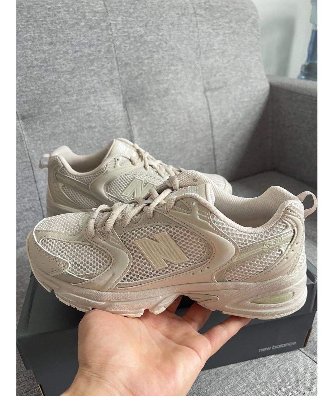 NEW BALANCE Бежевые текстильные кроссовки, фото 6