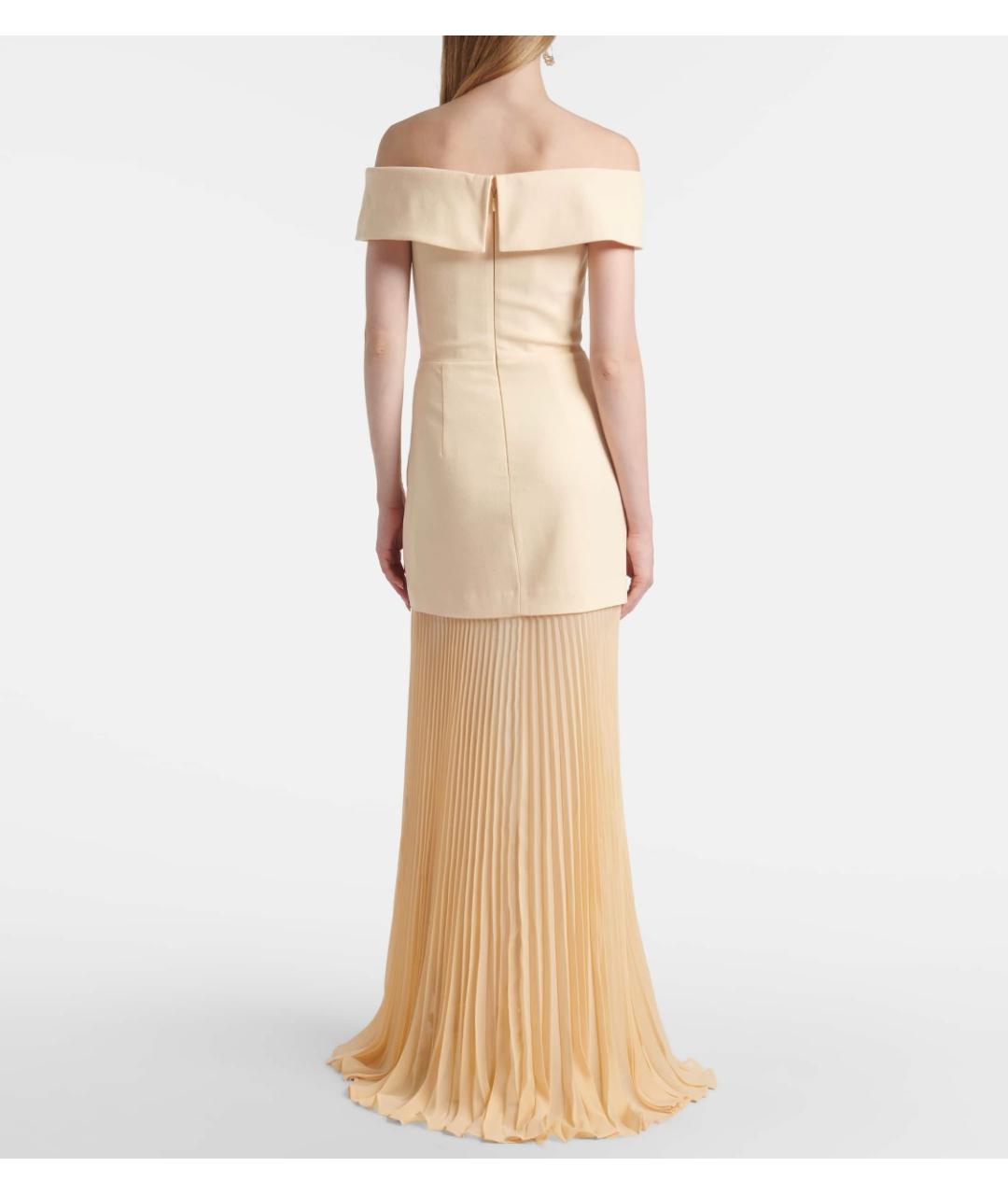 REBECCA VALLANCE Желтое полиэстеровое вечернее платье, фото 3