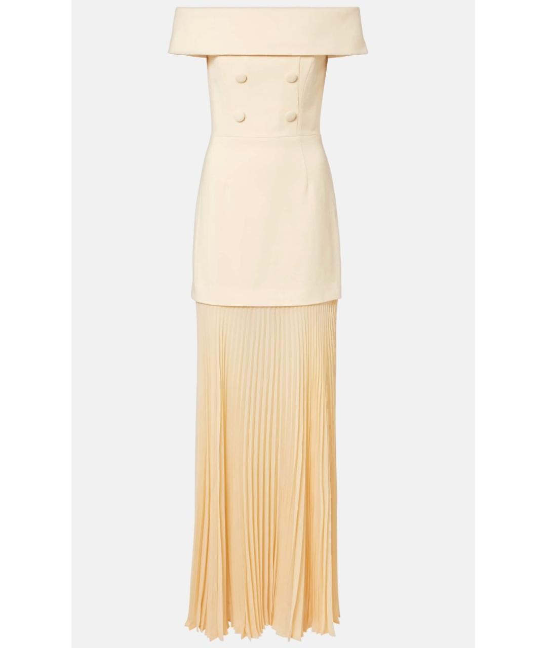 REBECCA VALLANCE Желтое полиэстеровое вечернее платье, фото 5