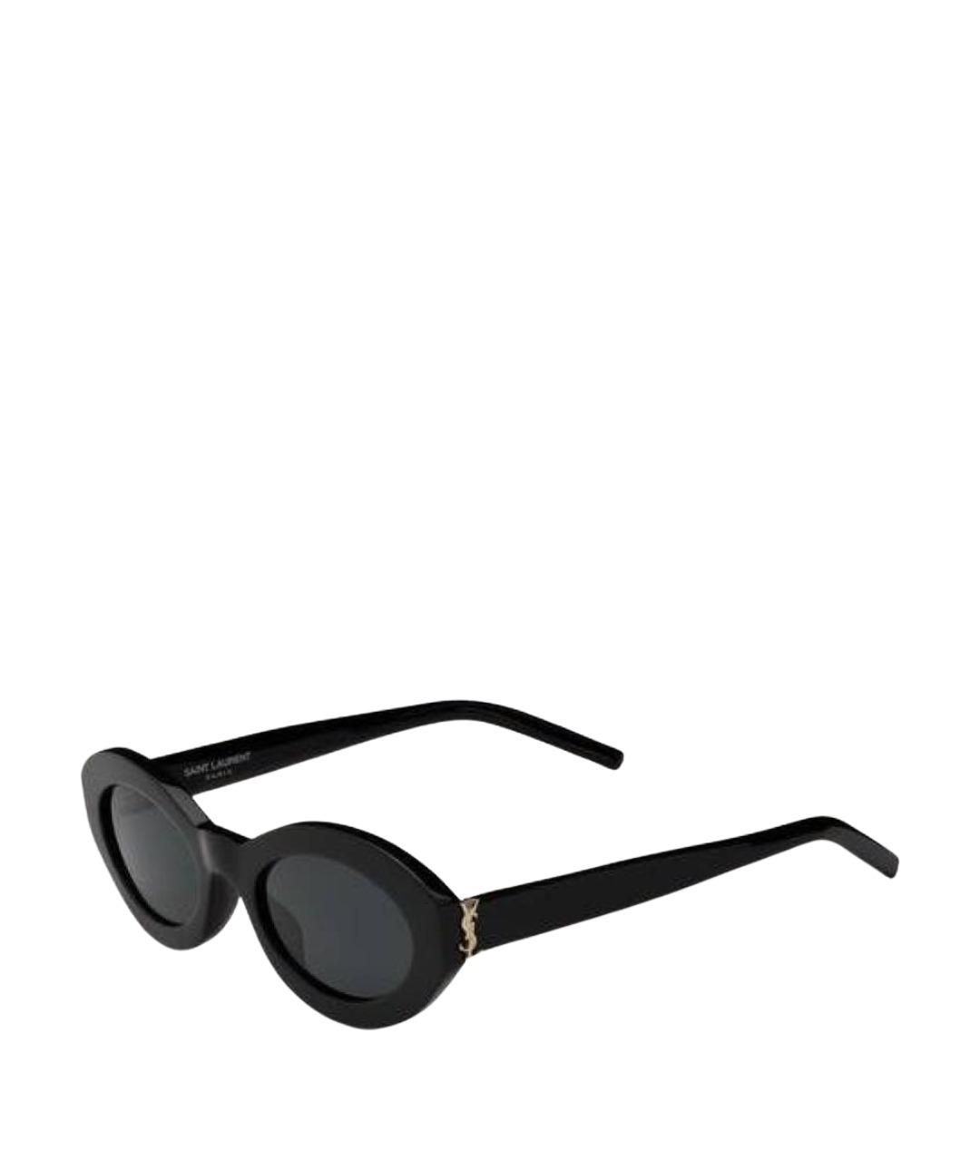 SAINT LAURENT Черные пластиковые солнцезащитные очки, фото 1