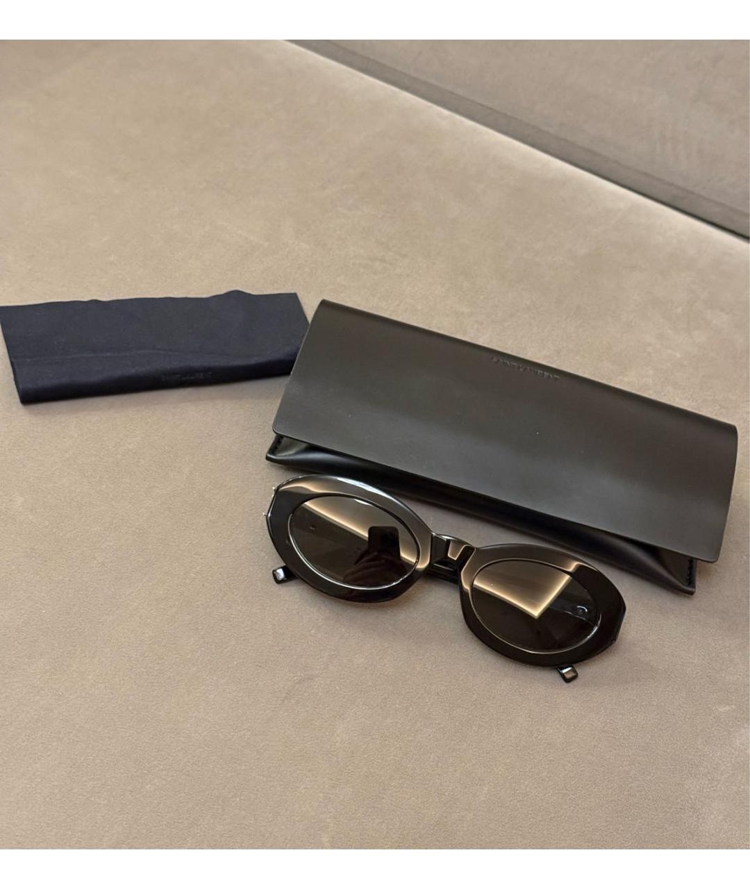 SAINT LAURENT Черные пластиковые солнцезащитные очки, фото 6