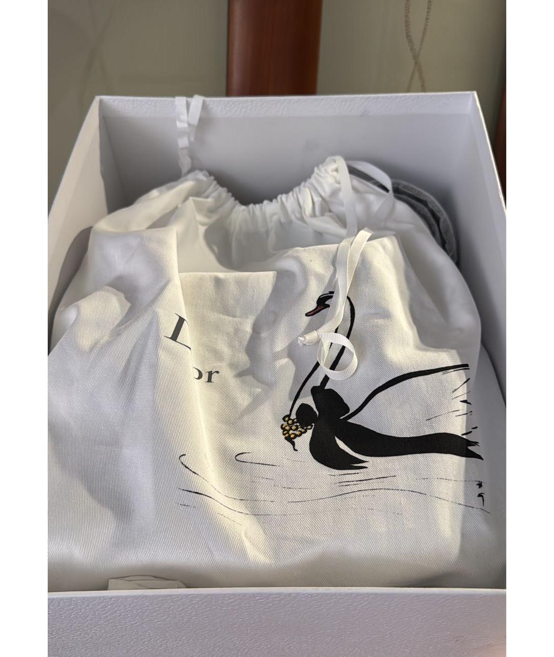 CHRISTIAN DIOR Черная кожаная сумка с короткими ручками, фото 5