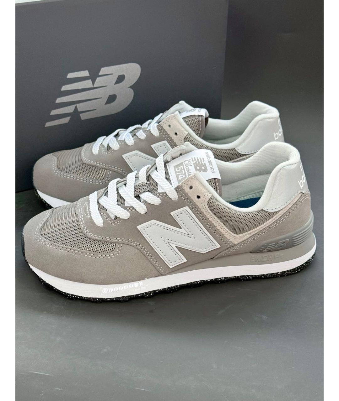 NEW BALANCE Коричневые замшевые кроссовки, фото 4